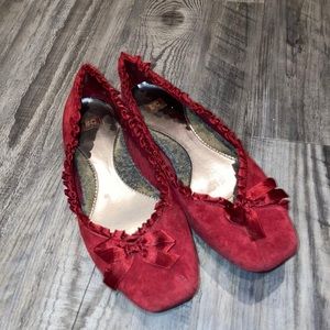 Red Ballet Flats
